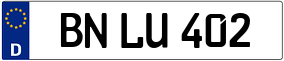 Trailer License Plate